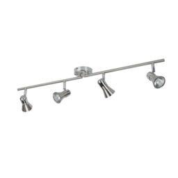 GoodHome Aphroditus Modern Satin Nickel Effect 4 Light Spotlight - thumbnail 2
