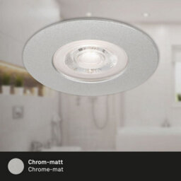 Briloner Mains-Powered Led Chrome Warm White Light Recessed Downlights Pack Of 3 - thumbnail 6