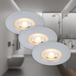 Briloner Mains-Powered Led Chrome Warm White Light Recessed Downlights Pack Of 3 - thumbnail 9