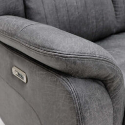 Furnishings For Less UK Lennox Grey Tech Fabric 3 Seater Electric Recliner Sofa With Usb - thumbnail 5