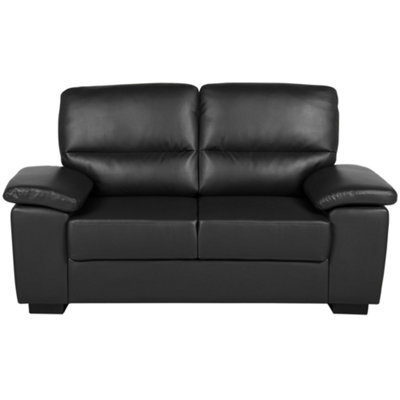 Beliani Sofa 2 Seater Vogar Faux Leather Black - image 1