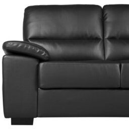 Beliani Sofa 2 Seater Vogar Faux Leather Black - thumbnail 6