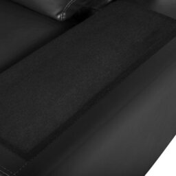 Beliani Sofa 2 Seater Vogar Faux Leather Black - thumbnail 8