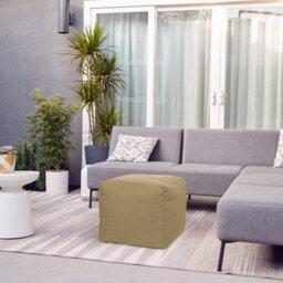 istyle mode Sand Outdoor Bean Bag Footstool Pouffe Water-Resistant 40X40Cm - thumbnail 2