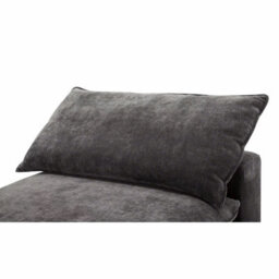Xample Aiden & Ivy Sereen Dark Grey Fabric Armless Chair, Modular Seating, Reversible Feather Blend Cushions, Rds Feather-Wrapped Foam - thumbnail 7