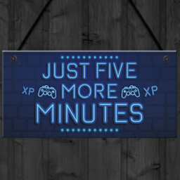 Red Ocean Gaming Five More Minutes Gaming Bedroom Accessories Son Gamer Gifts For Birthday Christmas - thumbnail 4