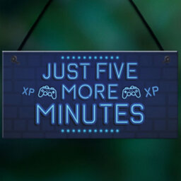 Red Ocean Gaming Five More Minutes Gaming Bedroom Accessories Son Gamer Gifts For Birthday Christmas - thumbnail 5