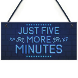 Red Ocean Gaming Five More Minutes Gaming Bedroom Accessories Son Gamer Gifts For Birthday Christmas