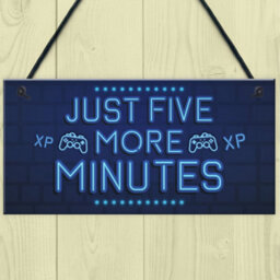 Red Ocean Gaming Five More Minutes Gaming Bedroom Accessories Son Gamer Gifts For Birthday Christmas - thumbnail 2