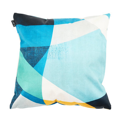 icon Indoor And Outdoor Abstract Waterproof Filled Cushion Yellow - image 1