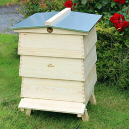 Actiasbee Decorative Beehive Garden Ornament Storage Wbc Style Imitation Bee Keeping Pine