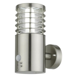 First Choice Lighting Bloom - Brushed Stainless Steel Outdoor Motion Sensor Fixture - thumbnail 1