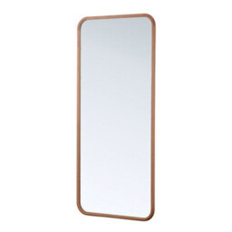 Yearn Oak Framed Curved Wall Mirror 180X80Cm - thumbnail 2