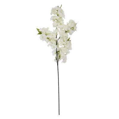 Hill Interiors Cherry Blossom Artificial Flower White (One Size) - image 1