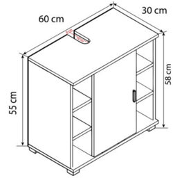Vcm Wood Bathroom Furniture Bathroom Cabinet Zalo M - thumbnail 5
