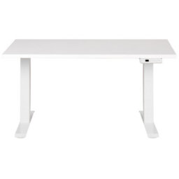 Beliani Electric Adjustable Standing Desk Destines White 120 Cm 72 Cm - thumbnail 4