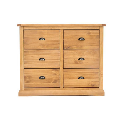 Cabinet Bits Lucca 6 Drawer Chest Of Drawers Brass Cup Handle - image 1