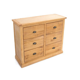 Cabinet Bits Lucca 6 Drawer Chest Of Drawers Brass Cup Handle - thumbnail 3