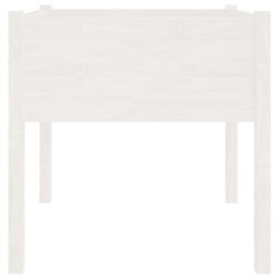 Berkfield Durable Garden Planters 2 Pcs White 70X70X70 Cm Solid Pinewood - thumbnail 5
