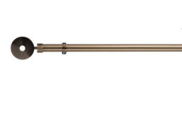 Lister Cartwright 28mm Antique Brass Fixed Metal Curtain Pole Set With Horologue Finial(120 Cm) - thumbnail 1