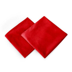 Deconovo Set Of 2 Square Cushion Covers 55Cm X 55Cm 22X22 Inches Throw Pillow Cases For Sofa With Invisible Zipper Red - thumbnail 2