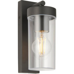 2 Pack Modern Outdoor Ip44 Wall Lantern Light - 15W E27 Gls Led - Dimmable - thumbnail 3
