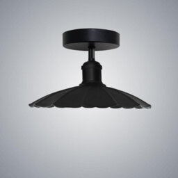 Industrial-Semi Flush Mount Vintage Ceiling Light Industrial Metal 22Cm Umbrella Lampshade Pendant Lighting For Farmhouse - thumbnail 6
