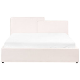 Beliani Ottoman Bed Fabric Lagarde 180 X 200 Cm (Eu Super King) Off-White - thumbnail 6
