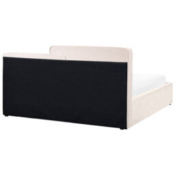 Beliani Ottoman Bed Fabric Lagarde 180 X 200 Cm (Eu Super King) Off-White - thumbnail 7