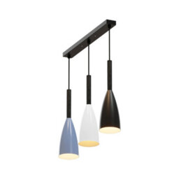 Living And Home Stylish Minimalist 3 Light Wrought Iron Pendant Light For Kitchen Island, 40W - thumbnail 5