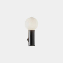 Luminosa Lighting Luminosa Mist Single Bathroom Wall Light Metallic Black E14 - thumbnail 2