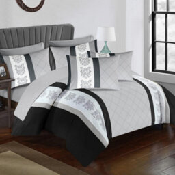Pamposh Lazzaro Double Duvet Set Premium Microfiber Double Duvet Cover 3 Pcs Ultrasoft Hypoallergenic Reversible With Zipper Closure - thumbnail 6