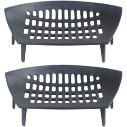 "Cast Iron Fire Grate Heavy Duty Fireplace Log Coal Holder Open Fire - 18""" - thumbnail 1
