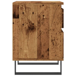Berkfield Bedside Cabinet Old Wood 40X35X50 Cm Engineered Wood - thumbnail 6