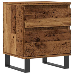Berkfield Bedside Cabinet Old Wood 40X35X50 Cm Engineered Wood - thumbnail 2