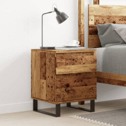 Berkfield Bedside Cabinet Old Wood 40X35X50 Cm Engineered Wood - thumbnail 3