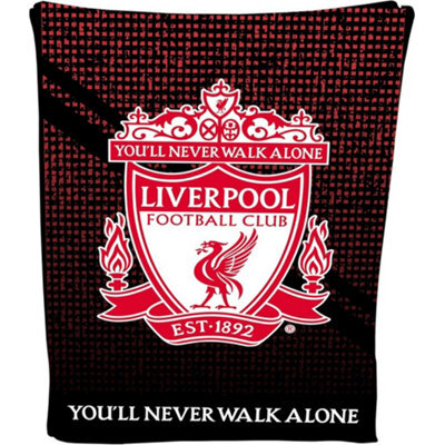 Liverpool Fc Fleece Blanket Red/black (One Size) - image 1