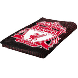 Liverpool Fc Fleece Blanket Red/black (One Size) - thumbnail 3