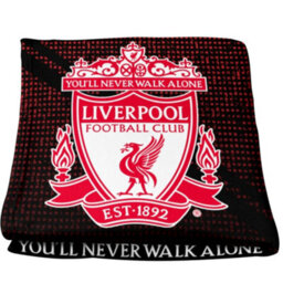Liverpool Fc Fleece Blanket Red/black (One Size) - thumbnail 2
