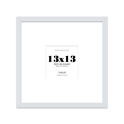 "13X13"" Light Grey Picture Frame - 13X13"" Square Frame With 9X9"" Mount For 13X13""/9X9"" Pictures Vintage Style Wall Art, 1 Pack" - thumbnail 1