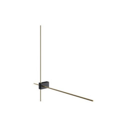 Luminosa Lighting Luminosa Maytoni Pars Twin Integrated Led Wall Lamp Black, Gold 3000K - thumbnail 2