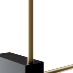 Luminosa Lighting Luminosa Maytoni Pars Twin Integrated Led Wall Lamp Black, Gold 3000K - thumbnail 3