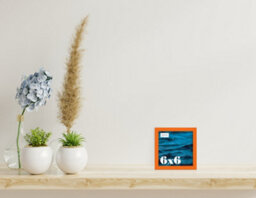 6X6 Orange Picture Frame (15.2 X 15.2Cm) Poster, Photo, Artwork, Gallery Wall Or Print - thumbnail 2