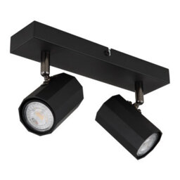 Luminosa Lighting Luminosa James Twin Ceiling Spotlight Matt Black 2X Gu10 - thumbnail 2