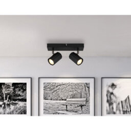 Luminosa Lighting Luminosa James Twin Ceiling Spotlight Matt Black 2X Gu10 - thumbnail 6