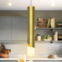 Long Life Lamps Company 3W Brushed Brass Led Tube Ceiling Pendant Light 3000K K451 - thumbnail 5