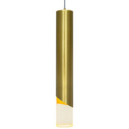 Long Life Lamps Company 3W Brushed Brass Led Tube Ceiling Pendant Light 3000K K451 - thumbnail 1
