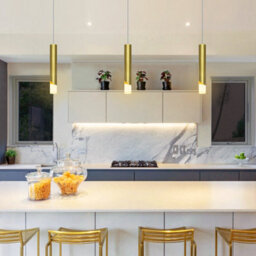 Long Life Lamps Company 3W Brushed Brass Led Tube Ceiling Pendant Light 3000K K451 - thumbnail 6