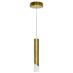 Long Life Lamps Company 3W Brushed Brass Led Tube Ceiling Pendant Light 3000K K451 - thumbnail 3