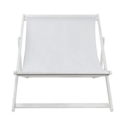 Charles Bentley Fsc Certified Eucalyptus White Washed Double Deck Chair Grey - thumbnail 3
